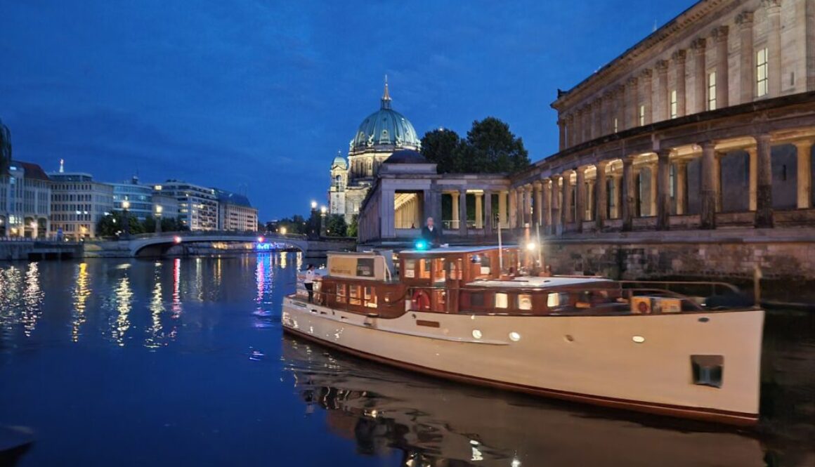 Boat at Spree River in Berlin