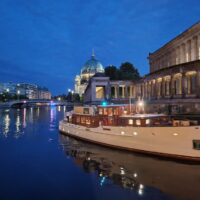 Boat at Spree River in Berlin