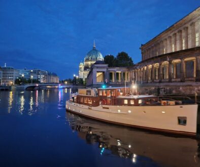 Boat at Spree River in Berlin