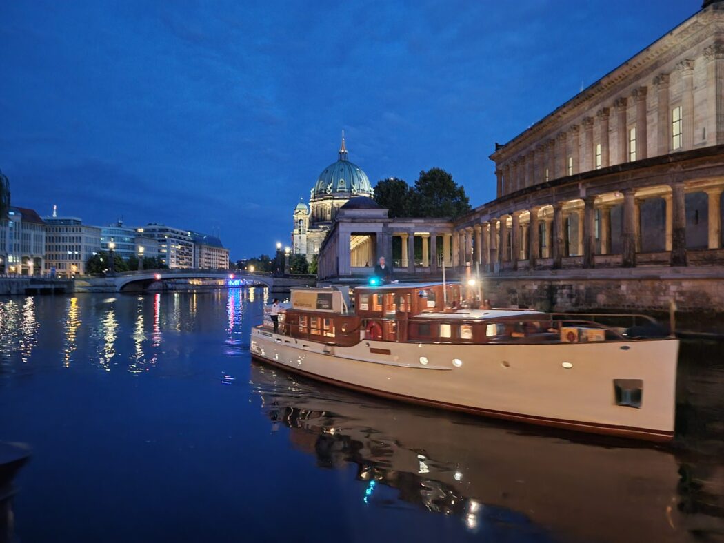 Boat at Spree River in Berlin