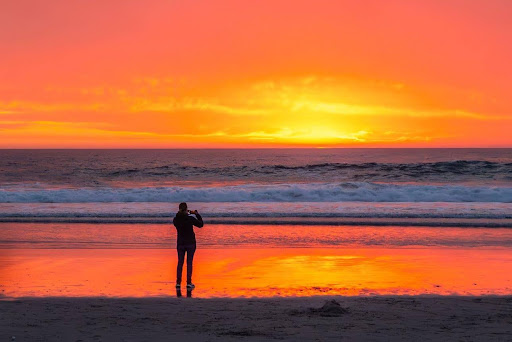 Carmel sunset at the beach